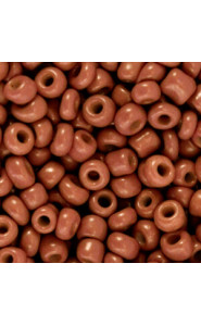 Seed beads 6/0 (4mm) Deep terracotta brown
